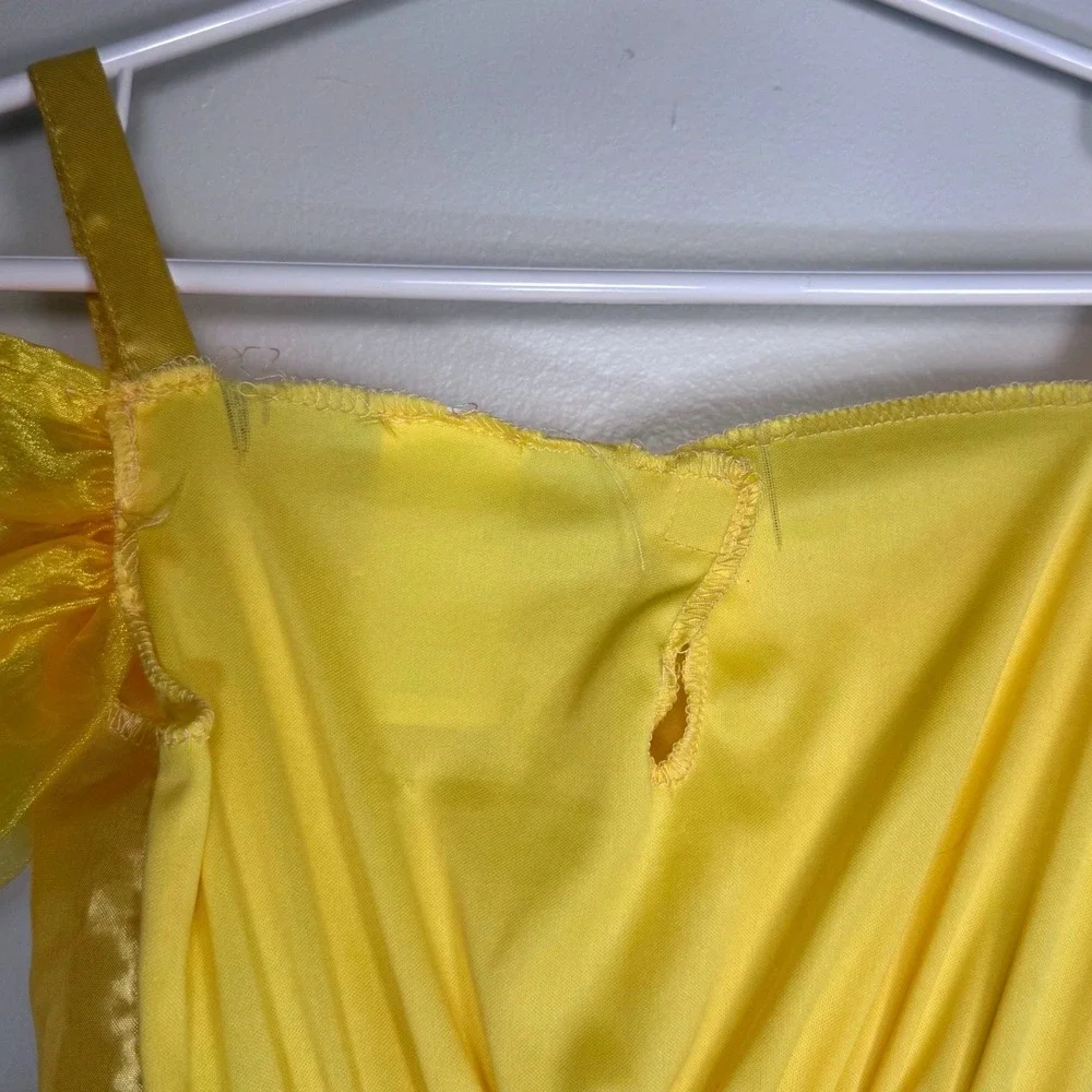 Disney Belle Beauty & the Beast Princess Costume Majestic Dress 4-6X Roses Gold